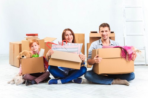 Professional house removalists preparing for a move in Belgravia Storage
