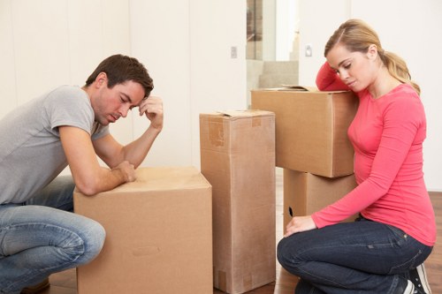 Team of Belgravia removalists efficiently packing belongings